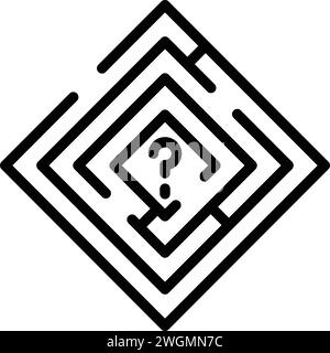 Icône pour difficile, ardu Illustration de Vecteur