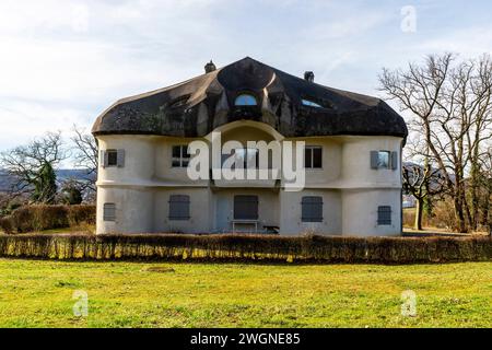Haus Duldeck (construit en 1915) abrite actuellement le Rudolf Steiner Archiv. Le Goetheanum, Dornach, canton de Soleure, Suisse. Le Haus Duldeck Banque D'Images
