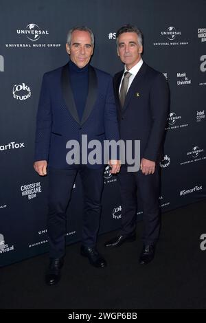 Monte Lipman und Avery Lipman BEI der Grammy après Party der Universal Music Group dans den NYA Studios West. Los Angeles, 04.02.2024 *** Monte Lipman et Avery Lipman à Universal Music Groups Grammy After Party aux NYA Studios West Los Angeles, 04 02 2024 Foto:xD.xStarbuckx/xFuturexImagex Universal 4251 Banque D'Images