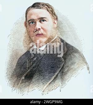 Chester Arthur portrait couleur président américain USA 19ème siècle Banque D'Images