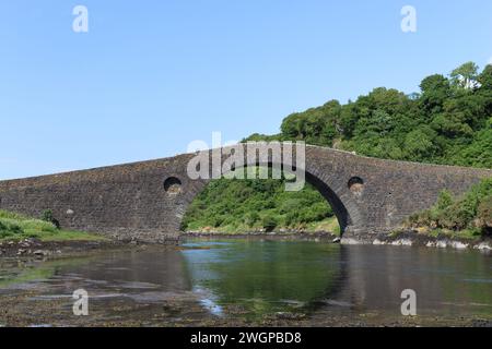 Pont Clachan ou le pont sur l'Atlantique, près de Seil, Argyll Banque D'Images