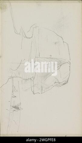 Sphinx van Gizeh, 1904 a côté du sphinx figure sur un chameau. Page 107 d'un carnet de croquis avec 56 feuilles. Papier Gizeh (peut-être). désert de crayons. Pyramide (forme de tombe historique) pyramides de Gizeh Banque D'Images