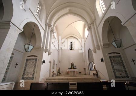 L'église Pater Noster est une église catholique romaine qui se dresse sur le Mont des oliviers à Jérusalem, en Israël Banque D'Images