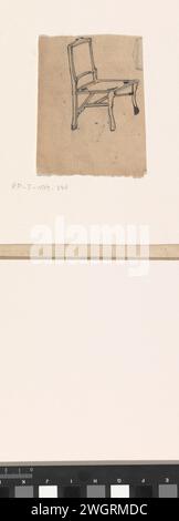 Design pour une chaise, Carel Adolph Lion cachet, 1874 - 1945 papier à dessin. encre. chaise de stylo-crayon Banque D'Images