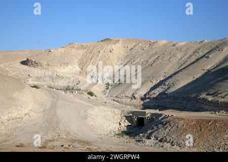 Colonies bédouines dans le désert de Judée près de Jéricho, Cisjordanie, Palestine, Israël Banque D'Images