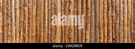 texture d'une clôture en bois faite de planches de bois non traitées Banque D'Images
