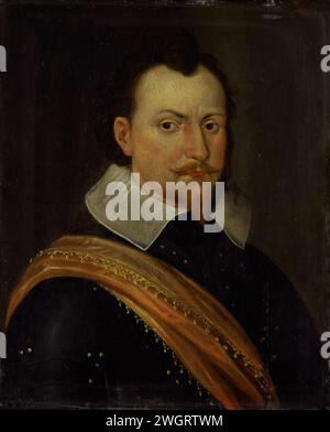 Portrait de Louis Henri (1594-1661), prince de Nassau-Dillenburg, anonyme, c. 1625 - c. 1650 peinture Portrait de Lodewijk Hendrik (1594-1661), prince de Nassau-Dillenburg. Buste à droite, en armure. Fait partie de la série de portraits de la maison Honselaarsdijk. panneau. peinture à l'huile (peinture) personnes historiques Banque D'Images