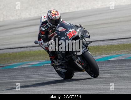 Kuala Lumpur, Malaisie. 06th Feb, 2024. Le pilote japonais Takaaki Nakagami de LCR Honda vu en action lors des essais officiels du MotoGP de Sepang sur le circuit international de Sepang. (Photo de Wong Fok Loy/SOPA images/SIPA USA) crédit : SIPA USA/Alamy Live News Banque D'Images