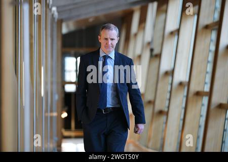 Édimbourg Écosse, Royaume-Uni 06 février 2024. Secrétaire du Cabinet pour le rétablissement, la santé et les soins sociaux du NHS Michael Matheson MSP au Parlement écossais. crédit sst/alamy live news Banque D'Images