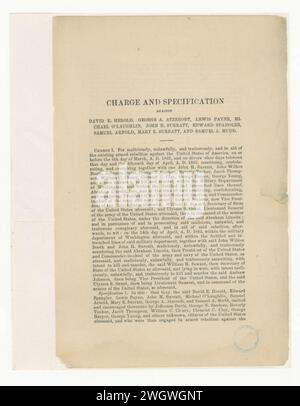 Argumentation de Thomas Ewing, Jr., sur la compétence et sur le droit et la preuve dans le cas du Dr Samuel A. Mudd Banque D'Images