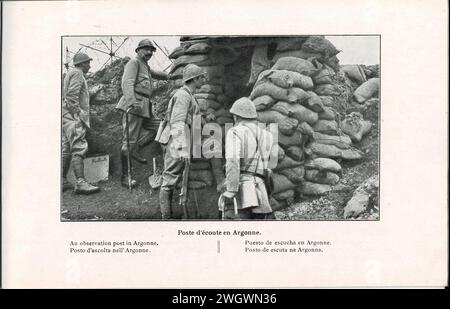Armée française-1916-service photo-a37. Banque D'Images
