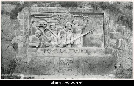 Armée française-1916-service photo-a49b. Banque D'Images