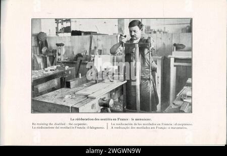 Armée française-1916-service photo-a45. Banque D'Images