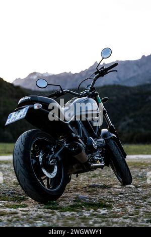 gros plan moto ducati ktm bmw moto cross et personnalisation Banque D'Images