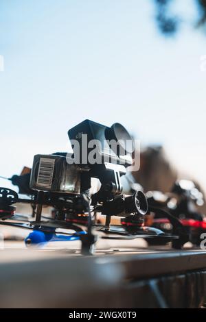 Photo de drone fpv et stabilisé custom et DJI type mavic et inspire ansi que de course de drone Racing Banque D'Images