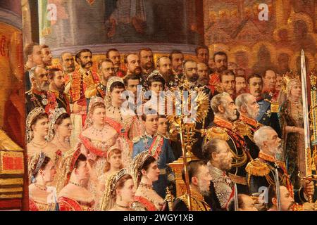 Au service des tsars - George Becker - le couronnement de l'empereur Alexandre III et de l'impératrice Maria Ferodovna - 1888 - ЭРЖ-1637 - 006. Banque D'Images