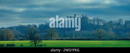 Belvoir, Royaume-Uni - 17 décembre 2023 : vue du château de Belvoir, Rutland Banque D'Images