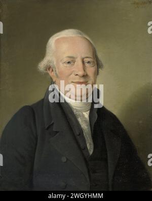 Cornelis Sebille Roos (1754-1820), marchand d'art d'Amsterdam et gardien de la National Konst-Gallery à huis Ten Bosch, la Haye, Adriaan de Lelie, 1815 peinture Portrait de Cornelis Sebille Roos. Kunstkoper et courtier à Amsterdam et inspecteur de la National Konst -Gallery au huis Ten Bosch à la Haye. Buste, à droite, souriant. toile. peinture à l'huile (peinture) personnes historiques Banque D'Images