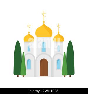 Conception plate d'église orthodoxe Illustration de Vecteur