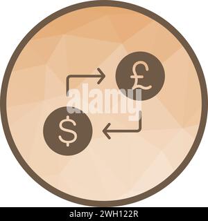 Image vectorielle d'icône dollar à livre sterling. Illustration de Vecteur