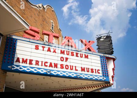 stax enregistre le musée de la musique soul américaine à memphis tennessee Banque D'Images