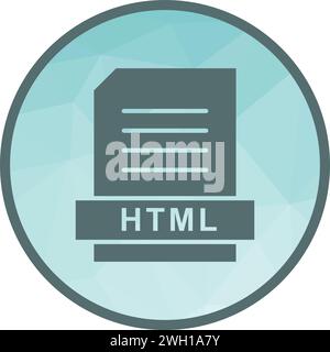 Image vectorielle d'icône HTML. Illustration de Vecteur