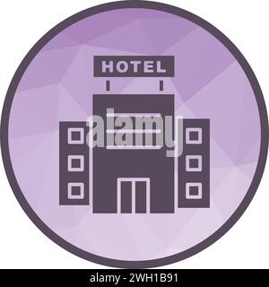Image vectorielle de l'icône de l'hôtel. Illustration de Vecteur