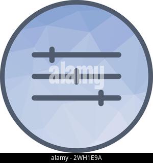 Image vectorielle de l'icône du curseur de niveau. Illustration de Vecteur