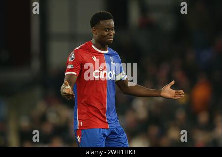 Marc Guehi de Crystal Palace. - Crystal Palace v Sheffield United, premier League, Selhurst Park Stadium, Croydon, Royaume-Uni - 30 janvier 2024. Usage éditorial uniquement - des restrictions DataCo s'appliquent. Banque D'Images