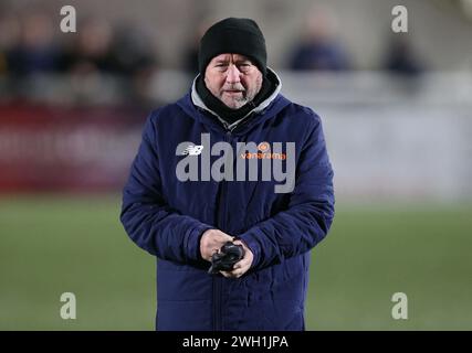 Gary Johnson manager de Torquay United. - Maidstone United v Torquay United, National League South, Gallagher Stadium, Kent, Royaume-Uni - 6 février 2024. Banque D'Images