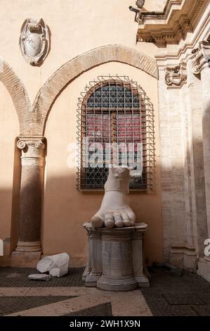 06 février 2024 - Rome, Italie : Colosse de Constantin, musées du Capitole. © Andrea Sabbadini Banque D'Images