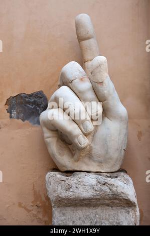 06 février 2024 - Rome, Italie : Colosse de Constantin, musées du Capitole. © Andrea Sabbadini Banque D'Images