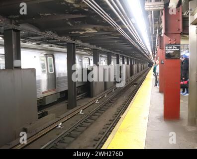 Station de métro Manhattan New York City Banque D'Images