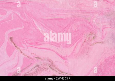 Fond abstrait d'aquarelle rose. Fond rose aquarelle. Texture rose abstraite. Banque D'Images