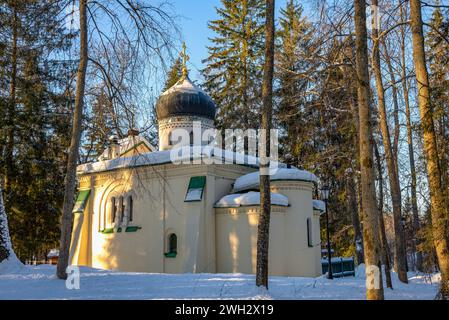 Église du Sauveur de l'image incréée dans le domaine d'Abramtsevo. Région de Moscou, Russie Banque D'Images