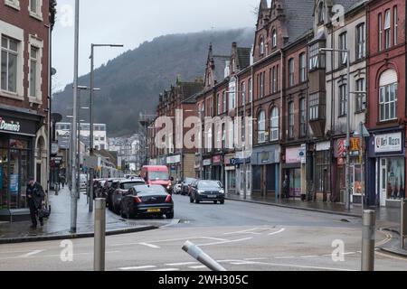 Autour de Port Talbot une ville industrielle à Neath Port Talbot Wales UK un jour d'hiver Banque D'Images