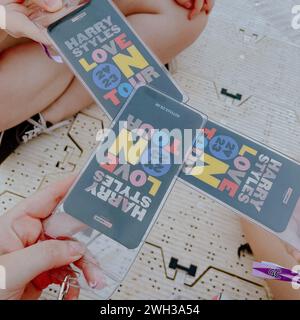 Cordon pour billets de marchandisage Harry Styles Love on Tour Banque D'Images