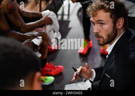 Pierric Poupet, entraîneur de Villeurbanne, est vu lors du match Betclic Elite opposant L’AS Monaco à LDLC ASVEL Lyon Villeurbanne dans la salle Gaston-Medecin à Monaco. Score final : AS Monaco 89 - 71 LDLC ASVEL Lyon Villeurbanne. Banque D'Images