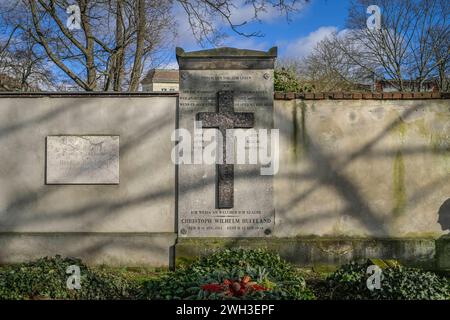 Christoph Wilhelm Hufeland, Grab, Dorotheenstädtischer Friedhof, Chausseestraße, Mitte, Berlin, Deutschland *** Christoph Wilhelm Hufeland, grave, Dorotheenstädtischer Friedhof, Chausseestraße, Mitte, Berlin, Allemagne Banque D'Images