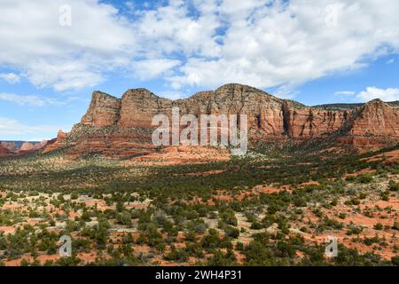 Nature pittoresque de Sedona, Arizona et les formations rocheuses naturelles. Banque D'Images