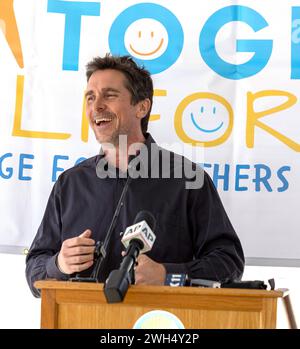 7 février 2024, Palmdale, CA, États-Unis : Christian Bale assiste ensemble à California, une nouvelle organisation Co fondée par Christian Bale et Eric Esrailian, ouvre le terrain sur le nouveau Foster Care Center à Palmdale, CA. (Crédit image : © photo image Press via ZUMA Press Wire) USAGE ÉDITORIAL SEULEMENT! Non destiné à UN USAGE commercial ! Banque D'Images