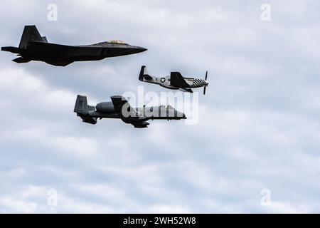 Rome, GA, États-Unis- 14 octobre 2018 : un avion de chasse de l'US Air Force effectuant des sorties lors d'une session d'entraînement en Géorgie, États-Unis Banque D'Images