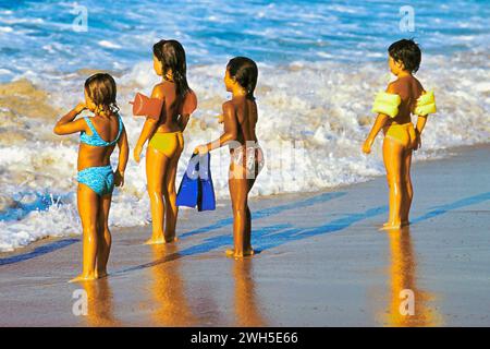 Badenixen am Strand von Jandia auf Fuerteventura - Süd - gesehen am 13.12.2014 *** sirènes sur la plage de Jandia sur Fuerteventura Sud vu le 13 12 2014 Banque D'Images