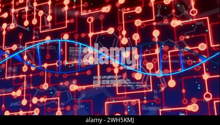 Image du traitement des données sur le réseau de connexions Banque D'Images Image du traitement des données sur le réseau de connexions Banque D'Images