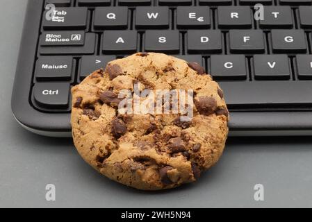 Nous utilisons la politique de cookies. Concept de protection des renseignements personnels. Banque D'Images