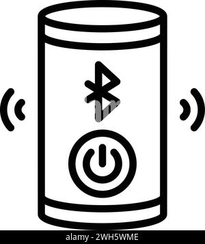 Icône activé, fonctionnement Illustration de Vecteur