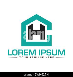 Logo CH Letter Design. Design de logo CH unique et professionnel. Illustration de Vecteur