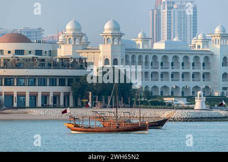 Doha, Qatar - 01 février 2024 : le Chedi Katara Luxury Hotel and Resort à Katara Doha, Qatar Banque D'Images