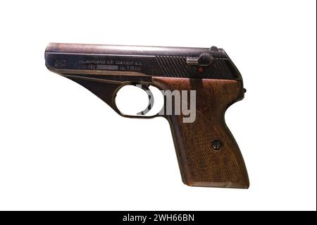 Le Mauser HSC, un pistolet semi-automatique de 7,65 mm fabriqué en Allemagne pendant la seconde Guerre mondiale Banque D'Images
