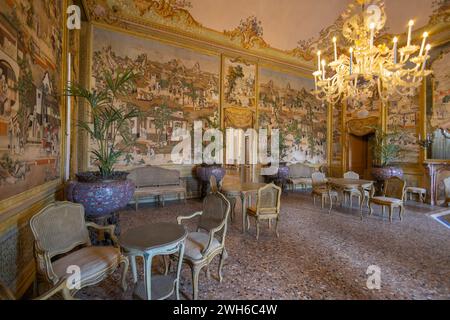 RACCONIGI, ITALIE, 14 MAI 2023 - intérieur du château de Racconigi, province de Cuneo, Piémont, Italie Banque D'Images